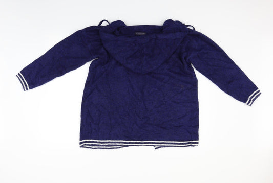Marks and Spencer Womens Blue Cardigan Jumper Size M