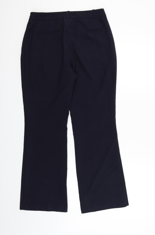 M&Co Womens Blue Trousers Size 10 L26 in