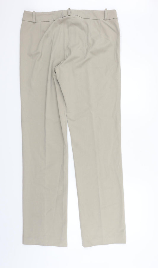 le luxe Womens Beige Trousers Size 16 L34 in