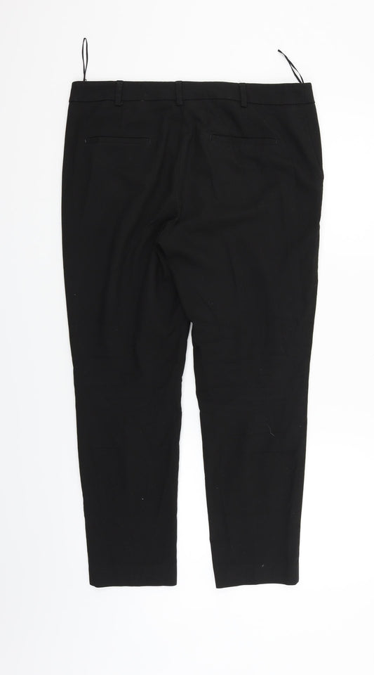 NEXT Womens Black Trousers Size 10 L24 in