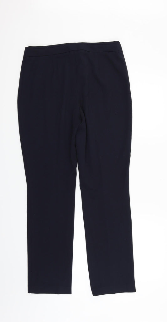 Marks and Spencer Womens Blue Trousers Size 12 L29 in