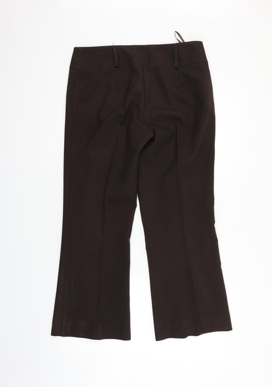 Matalan Womens Brown Trousers Size 12 L23 in