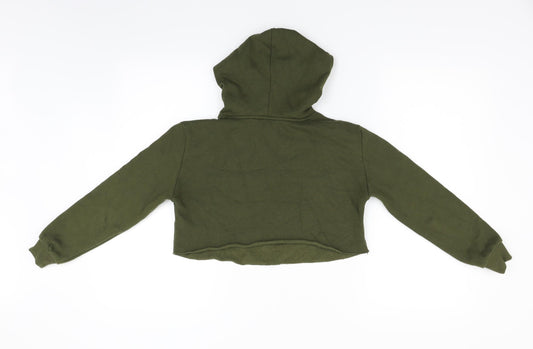 New Look Girls Green Pullover Hoodie Size 9 Years