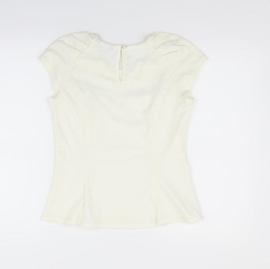 Dorothy Perkins Womens White Basic T-Shirt Size 12