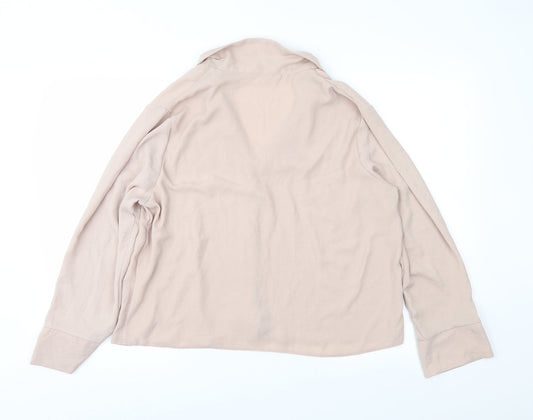 New Look Womens Beige Basic Blouse Size 14