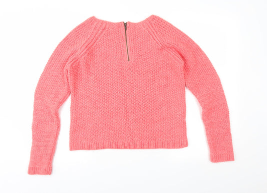 NEXT Womens Pink Knit Pullover Jumper Size M