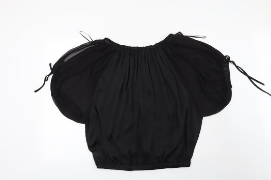 NEXT Womens Black Basic Blouse Size 10