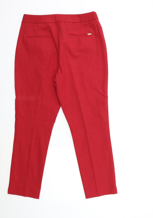 Marks and Spencer Womens Red Skinny Jeans Size 12 L25 in