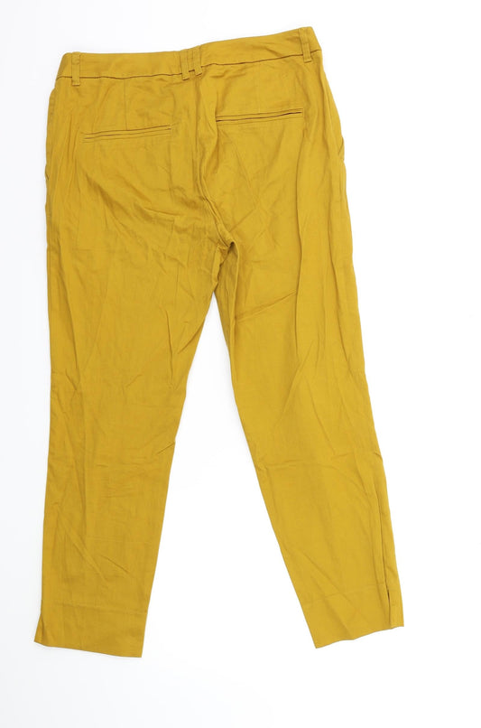 H&M Womens Brown Trousers Size 12 L26 in