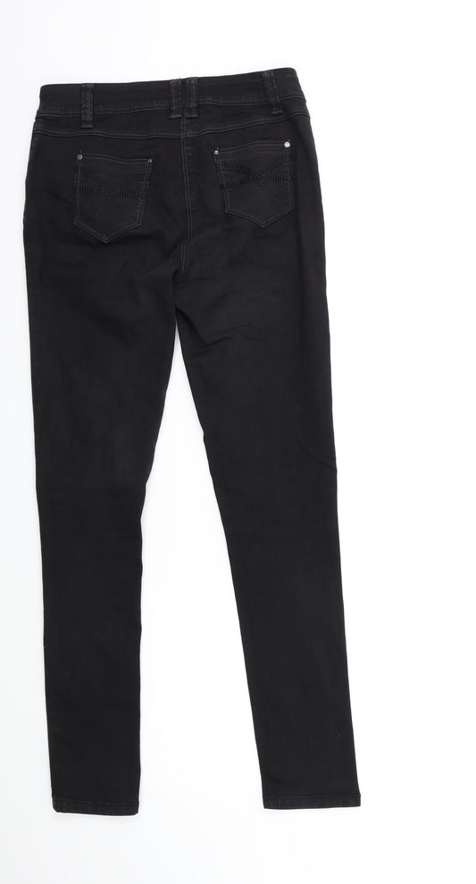 George Womens Black Denim Skinny Jeans Size 10 L29 in