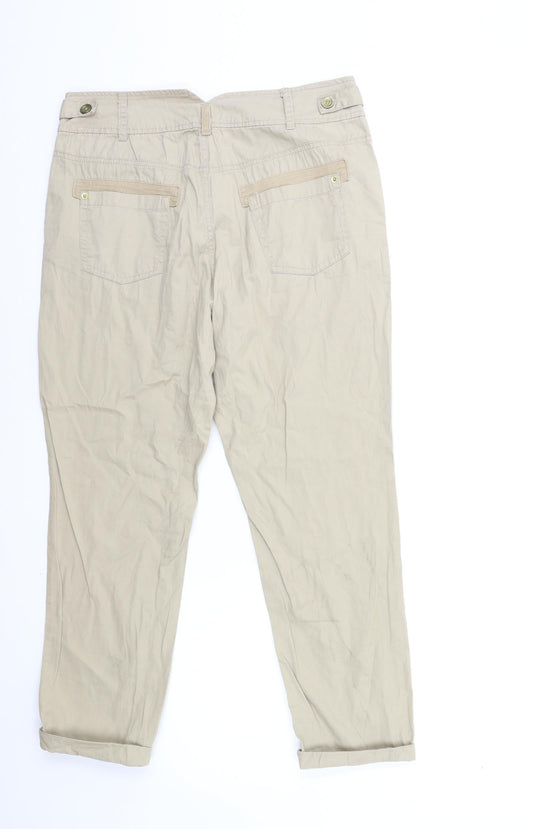 Preworn Womens Beige Trousers Size 30 in L25 in