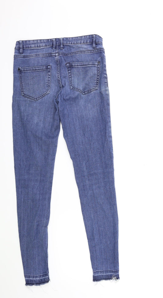 Preworn Womens Blue Denim Skinny Jeans Size 26 in L28 in
