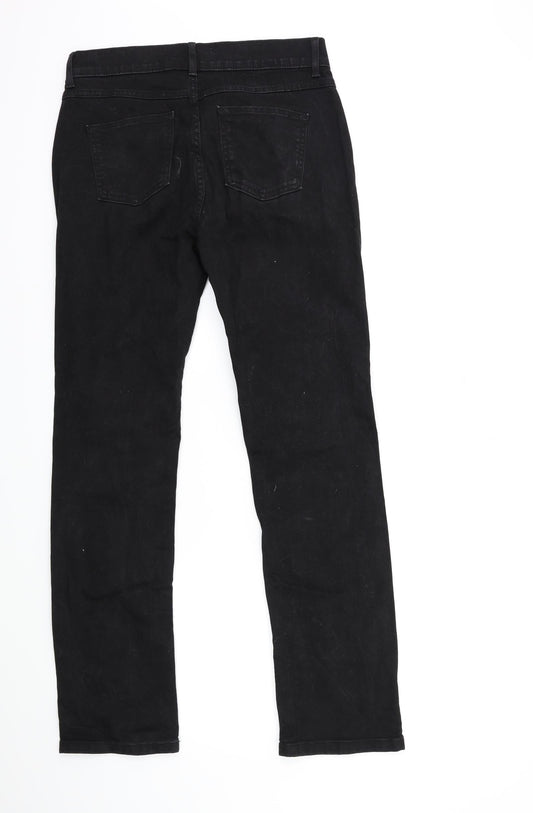 Marks and Spencer Womens Black Denim Skinny Jeans Size 12 L29 in