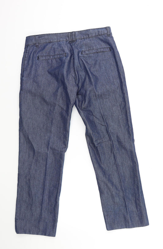 Preworn Womens Blue Denim Straight Jeans Size 30 in L26 in