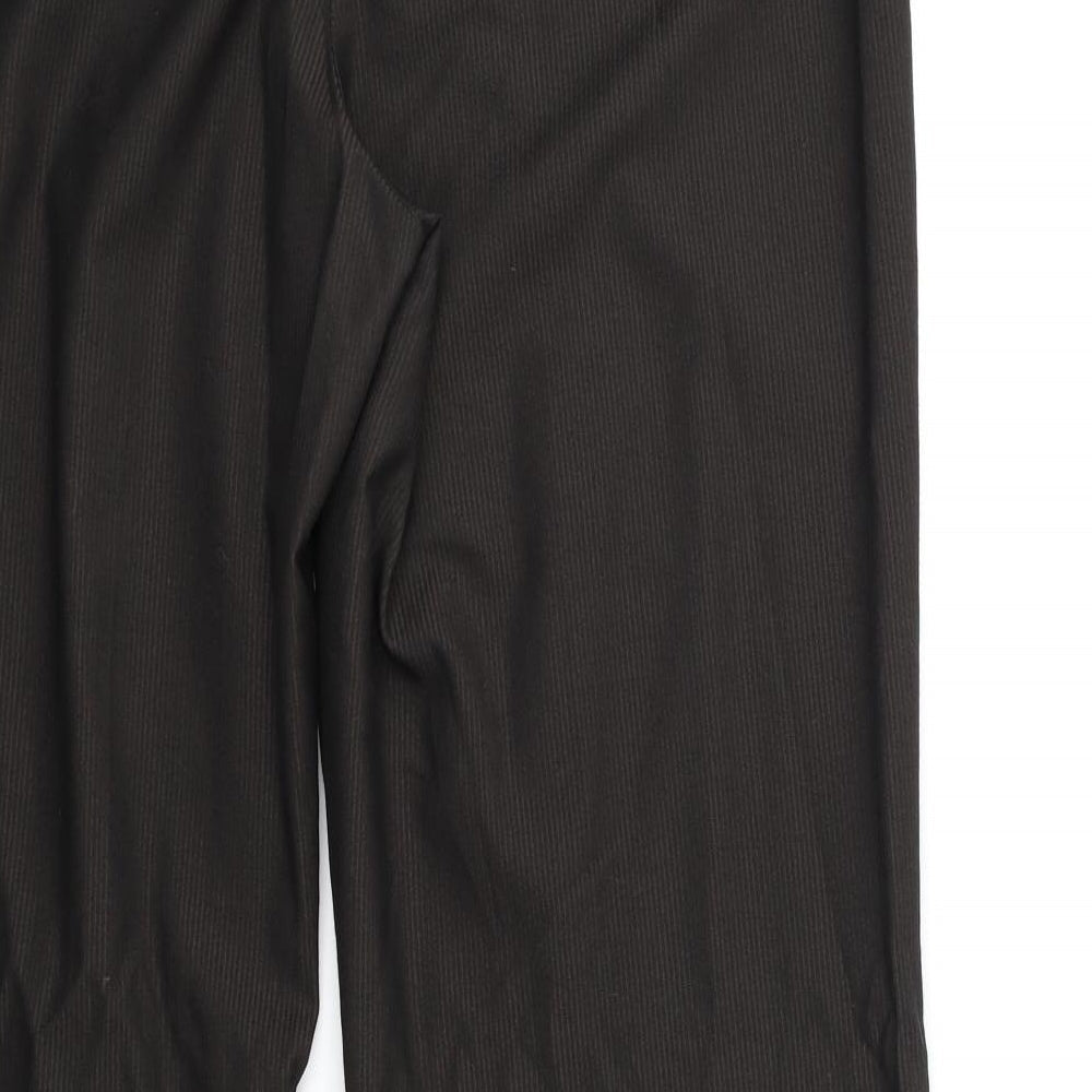 NEXT Womens Brown Striped Trousers Size 34 in L30 in