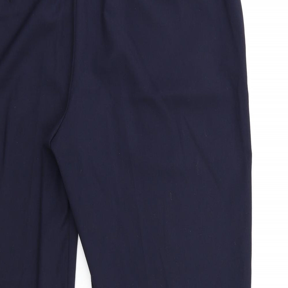 Marks and Spencer Womens Blue Trousers Size 14 L25 in