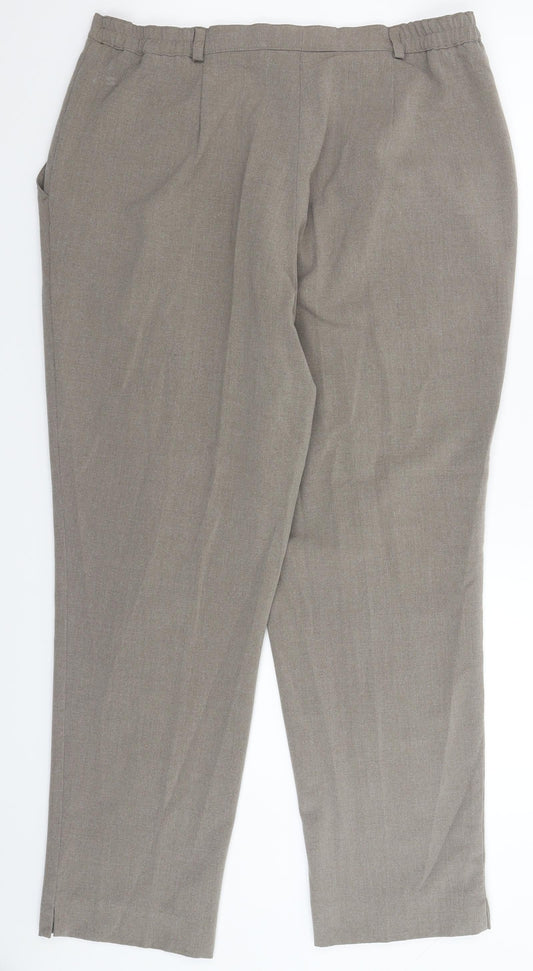 Robell Womens Grey Trousers Size 34 in L28 in