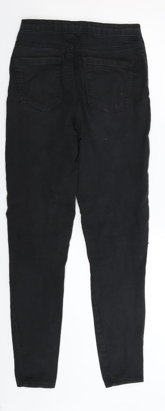 Denim Co Womens Black Denim Jegging Jeans Size 8 L29 in