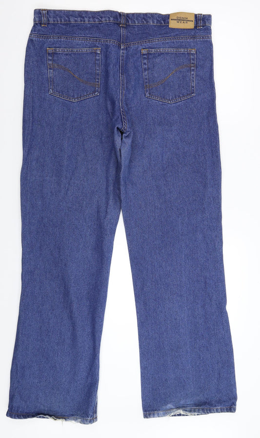 Denim wear Womens Blue Denim Bootcut Jeans Size 36 in L31 in