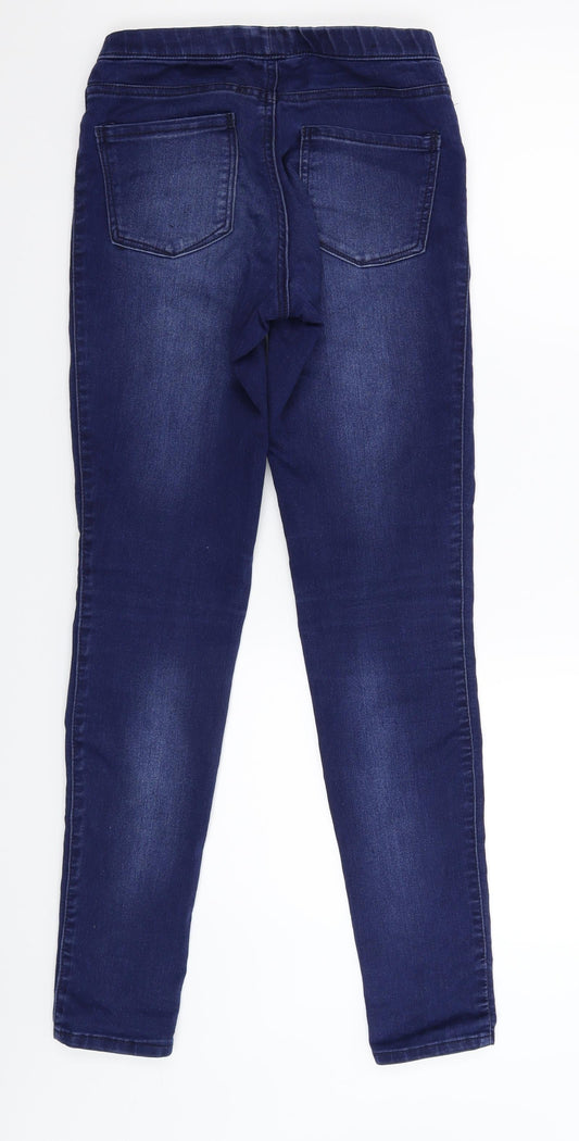 H&M Womens Blue Denim Jegging Jeans Size 6 L29 in