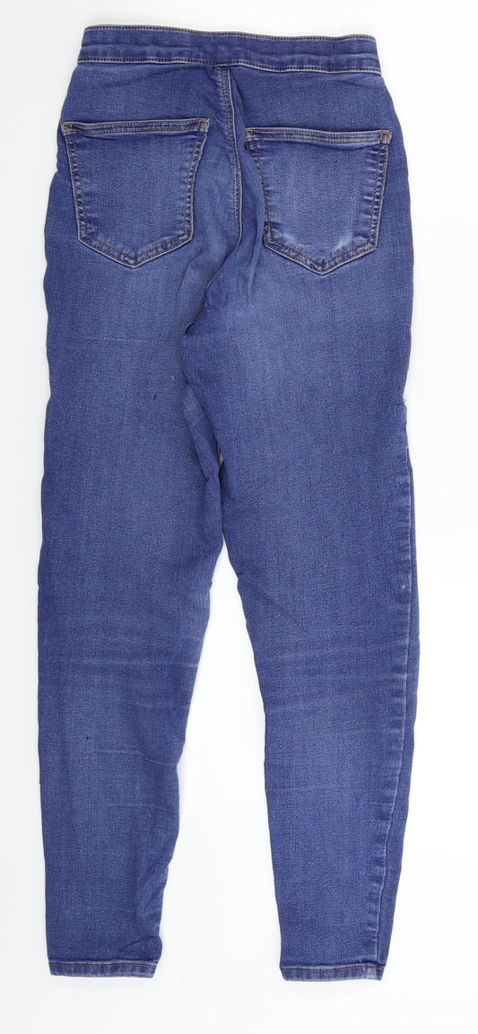 Topshop Womens Blue Denim Skinny Jeans Size 26 in L27 in