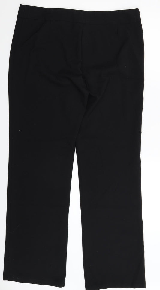 Preworn Womens Black Trousers Size 36 in L33 in