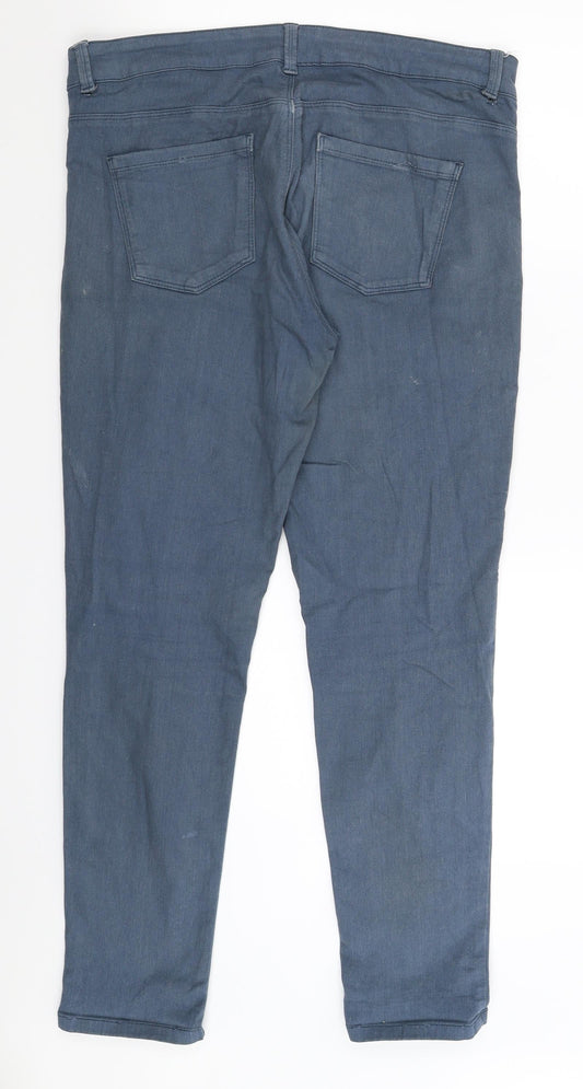 Oasis Womens Blue Denim Skinny Jeans Size 12 L29 in