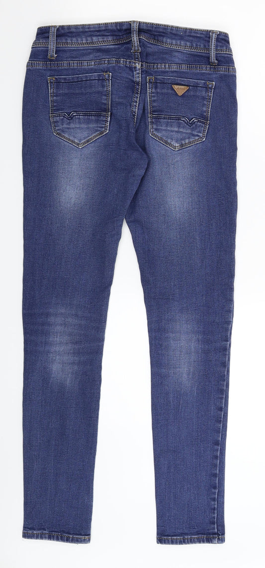 Preworn Womens Blue Denim Skinny Jeans Size 30 in L29 in