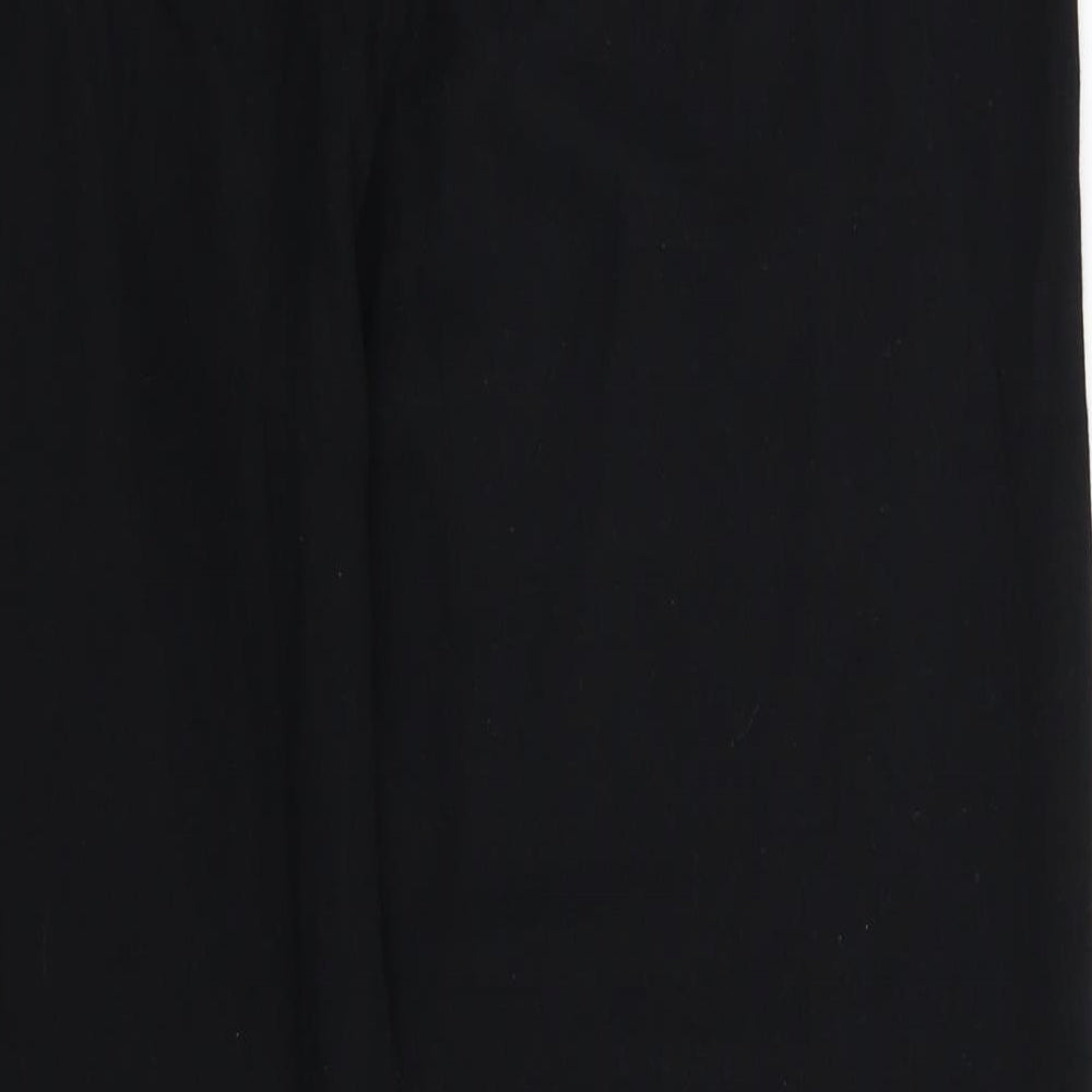 AS Design Womens Black Trousers Size 12 L25 in