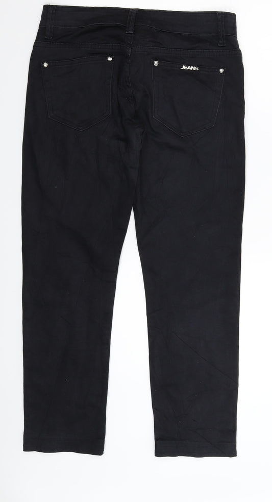 Preworn Womens Blue Trousers Size 12 L27 in
