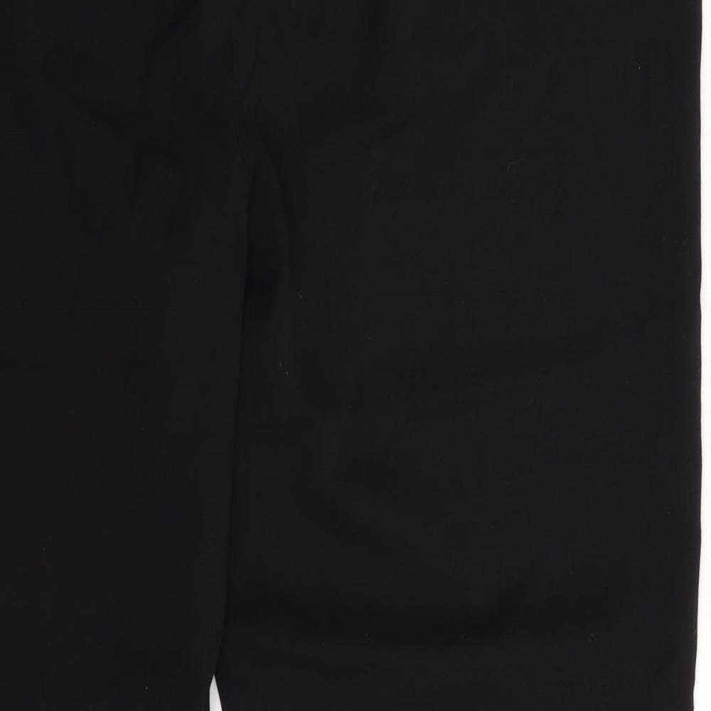 Preworn Womens Black Trousers Size 40 in L25 in