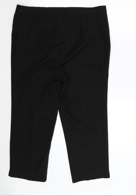 Marisota Womens Black Trousers Size 16 L25 in