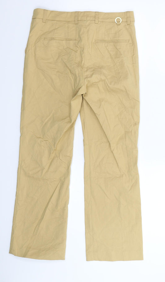 Stockholm Womens Beige Chino Trousers Size 28 in L25 in