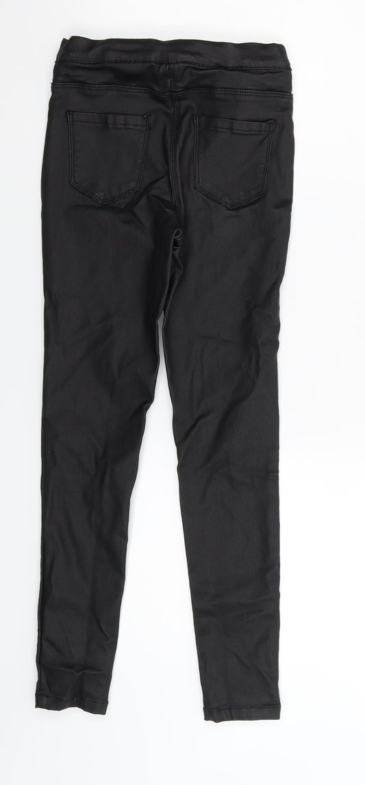 NEXT Girls Black Jegging Trousers Size 9 Years