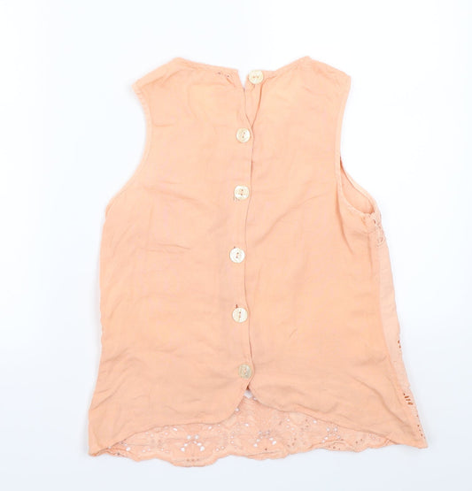 River Island Womens Orange Basic T-Shirt Size 6