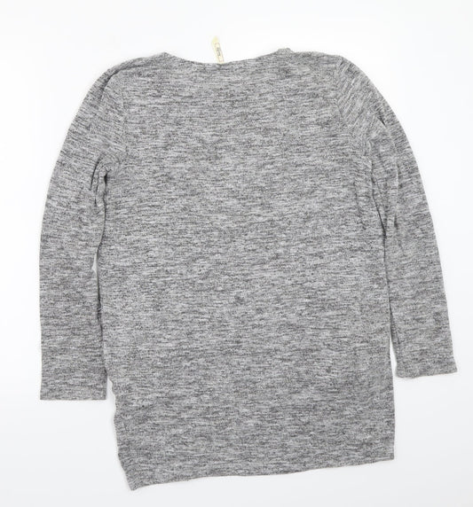 Stella Womens Grey Basic T-Shirt Size 10