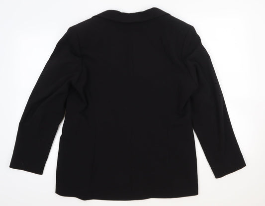 Klass Womens Black Jacket Blazer Size 40