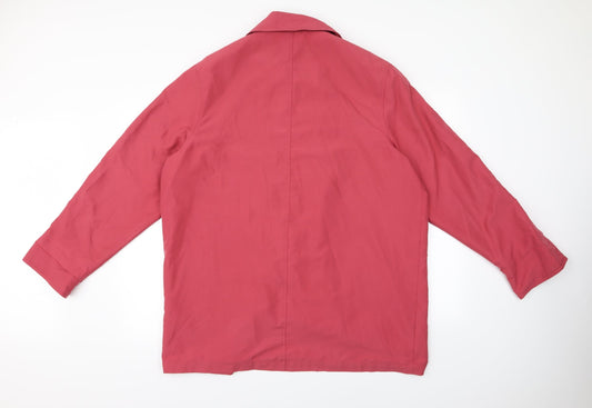 Damart Womens Pink Overcoat Coat Size 46