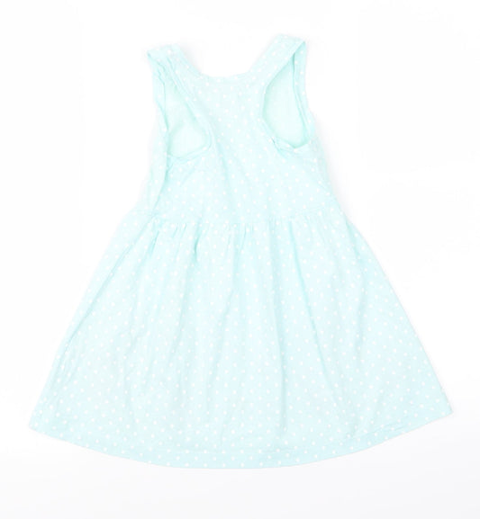 bluezoo Girls Blue Polka Dot Cami Pyjama Top Size 2 Years - mermaid
