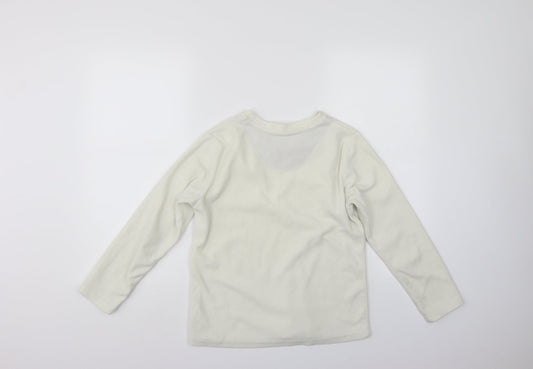 Primark Girls White Pullover Sweatshirt Size 11-12 Years