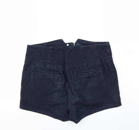 FOREVER 21 Womens Blue Mom Shorts Size 28 in