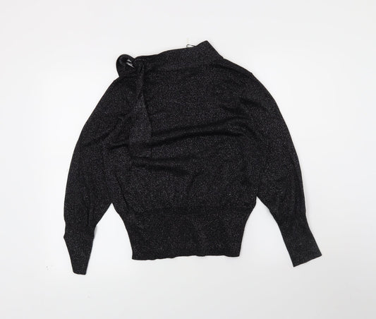 M7S Womens Black Pullover Jumper Size 14