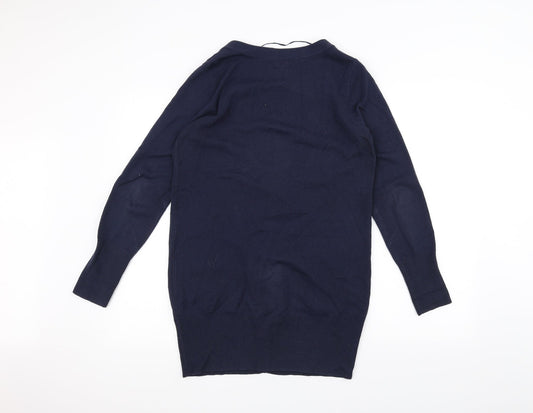 H&M Womens Blue Cardigan Jumper Size S