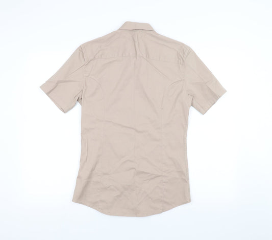 ASOS Mens Brown Dress Shirt Size XS