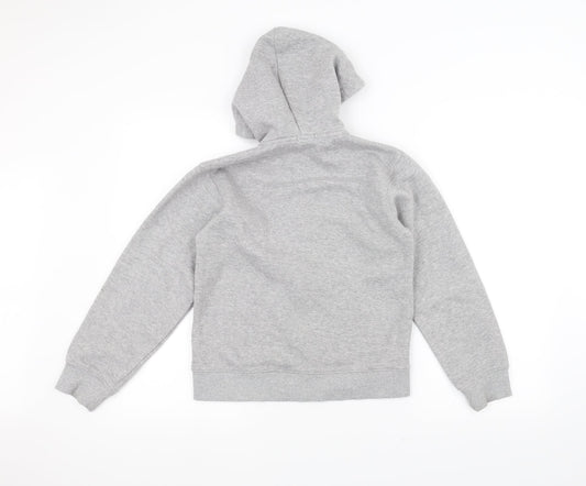 Preworn Boys Grey Full Zip Hoodie Size 11-12 Years
