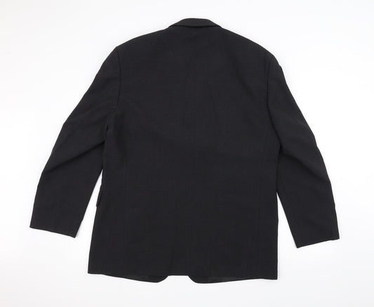 Marks and Spencer Mens Black Jacket Suit Jacket Size 36