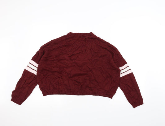 6ixty 8ight Womens Red Pullover Jumper Size S