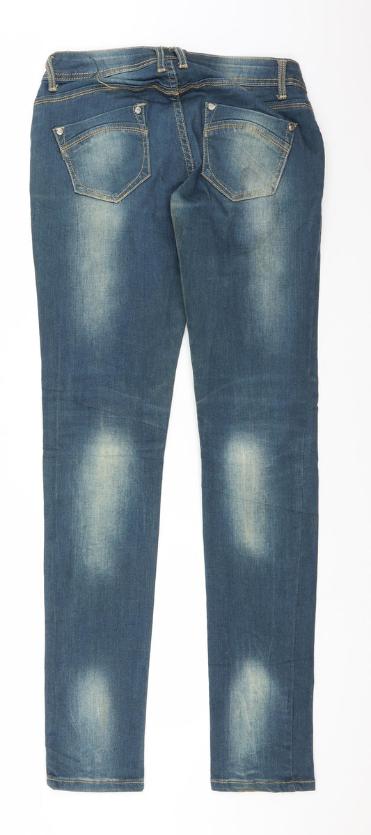 Preworn Womens Blue Denim Straight Jeans Size M L31 in