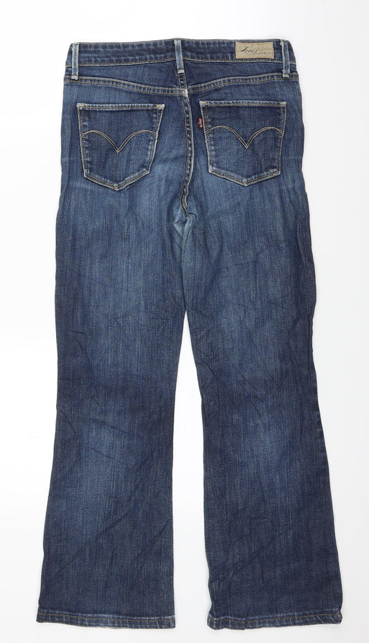 Demi Curve Womens Blue Denim Bootcut Jeans Size 28 in L25.5 in