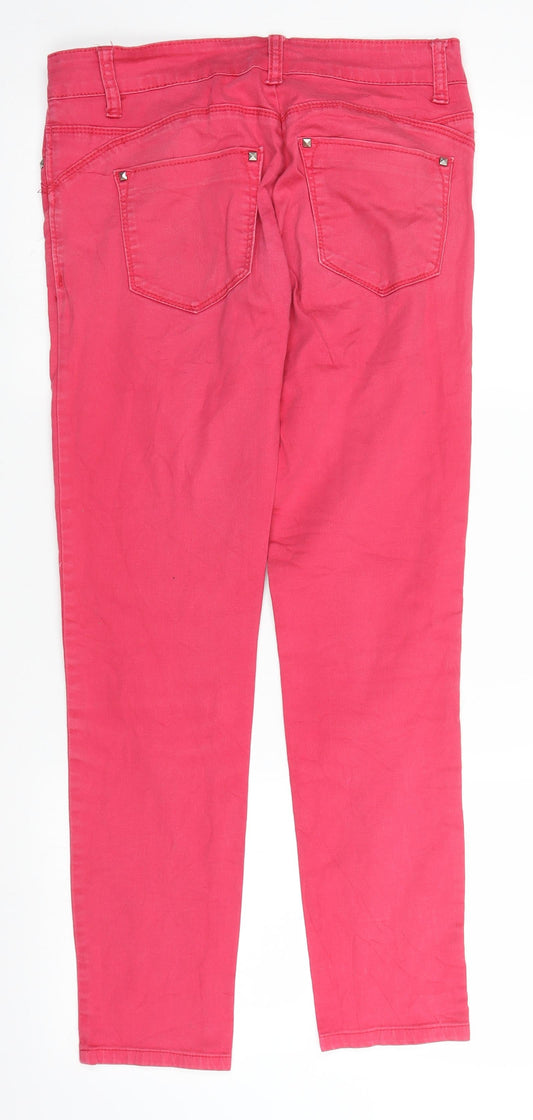Jeans Womens Pink Denim Straight Jeans Size 29 in L27 in